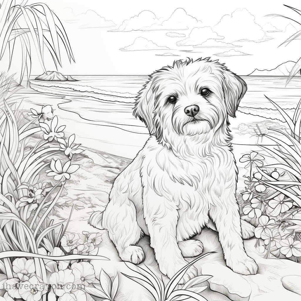 IHC Free Dog Coloring Pages 0001