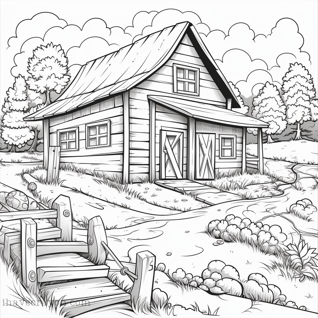 Barn Coloring Pages-004