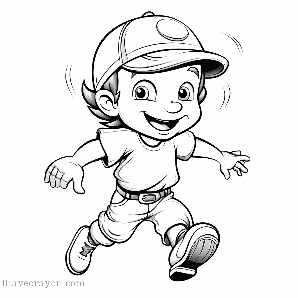 Baseball Printable Coloring Pages-004