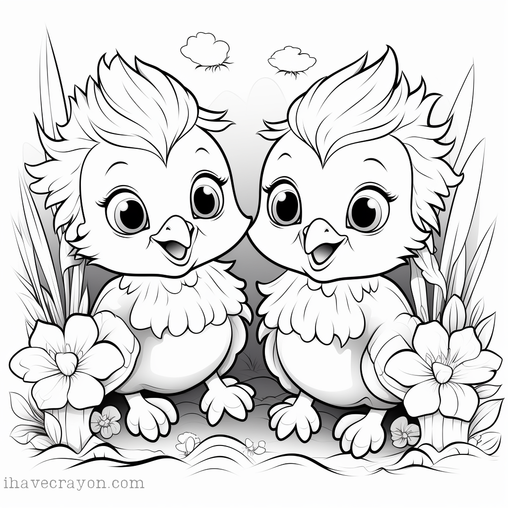 Chicken Coloring Pages-004