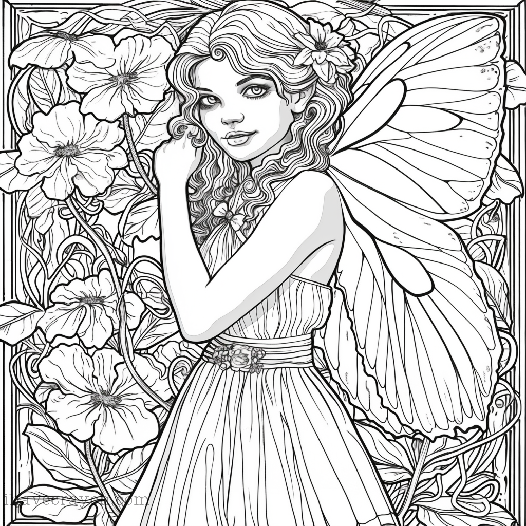 Fairies Coloring Pages-004
