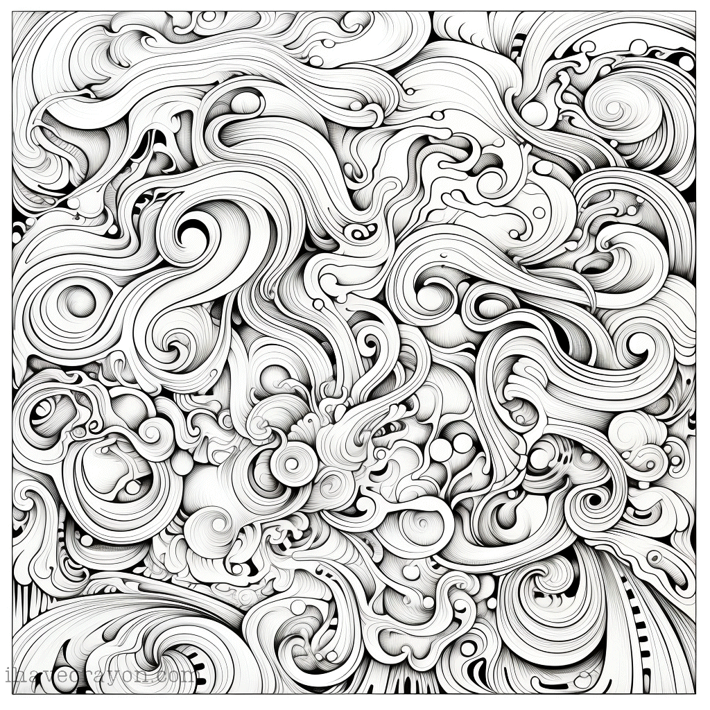 IHC Free Abstract Art For Adults Coloring Pages 0001