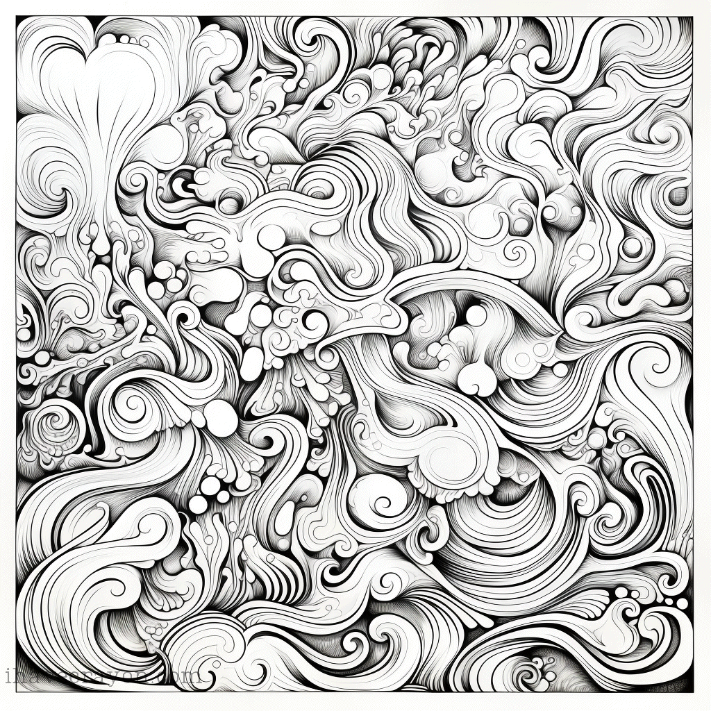 IHC Free Abstract Art For Adults Coloring Pages 0002