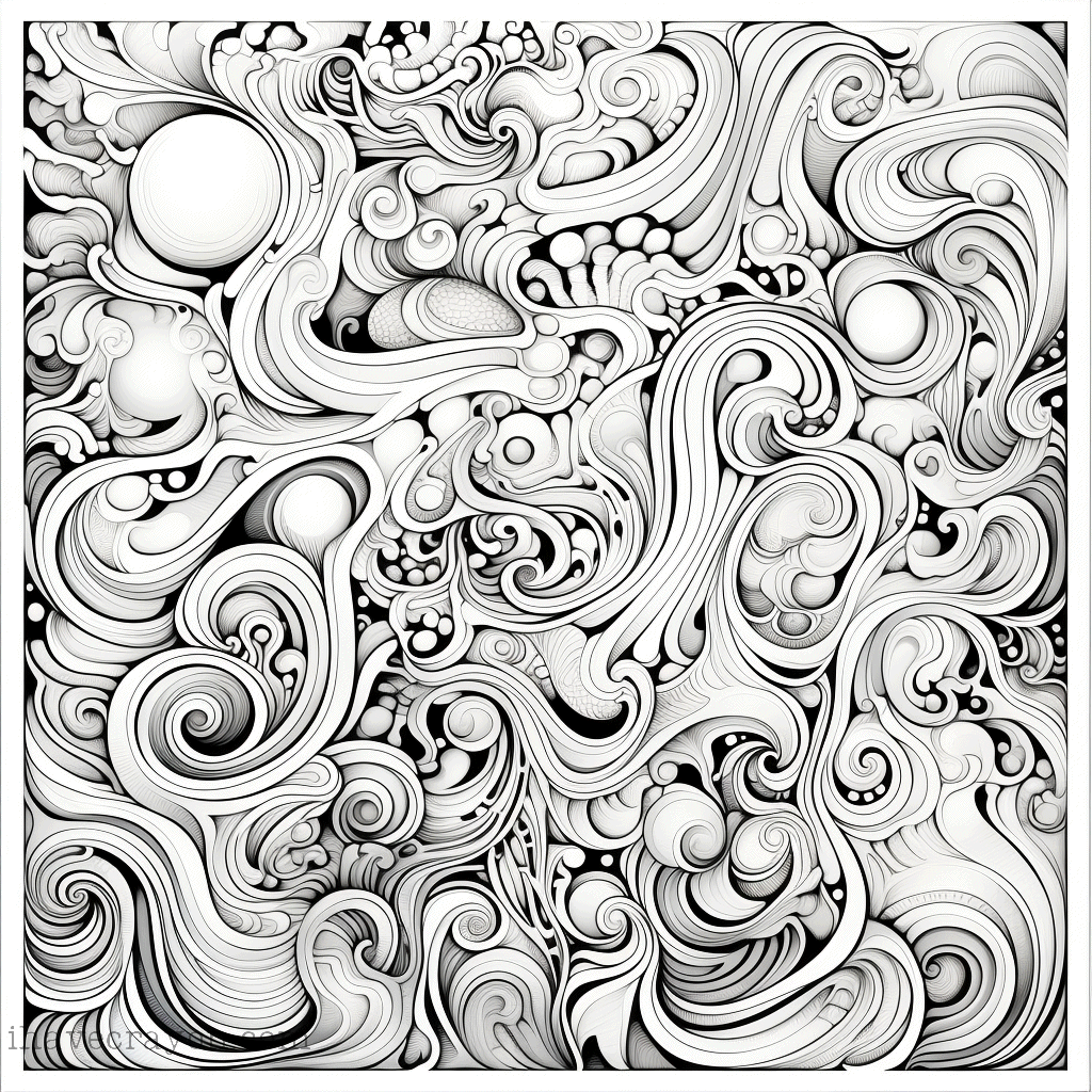 IHC Free Abstract Art For Adults Coloring Pages 0003