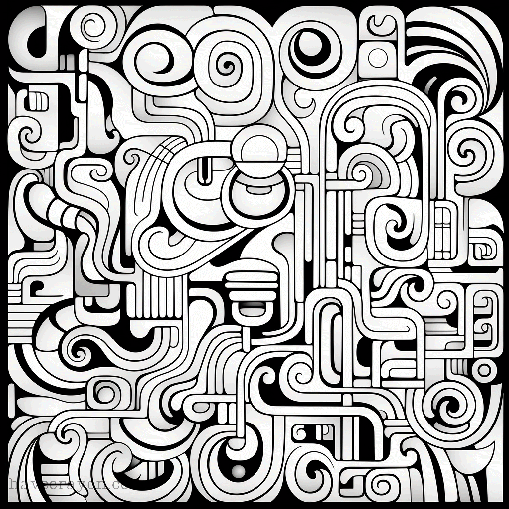 IHC Free Abstract Art For Adults Coloring Pages 0007