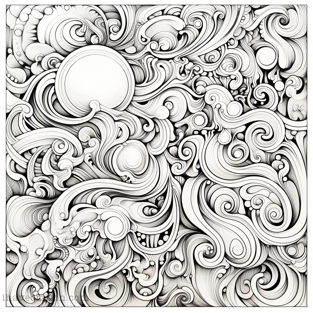 IHC Free Abstract Art For Adults Coloring Pages 0008