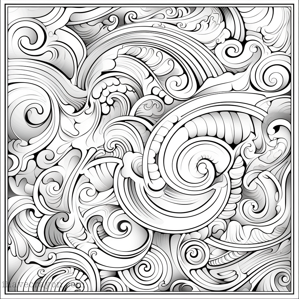 IHC Free Abstract Art For Adults Coloring Pages 0009