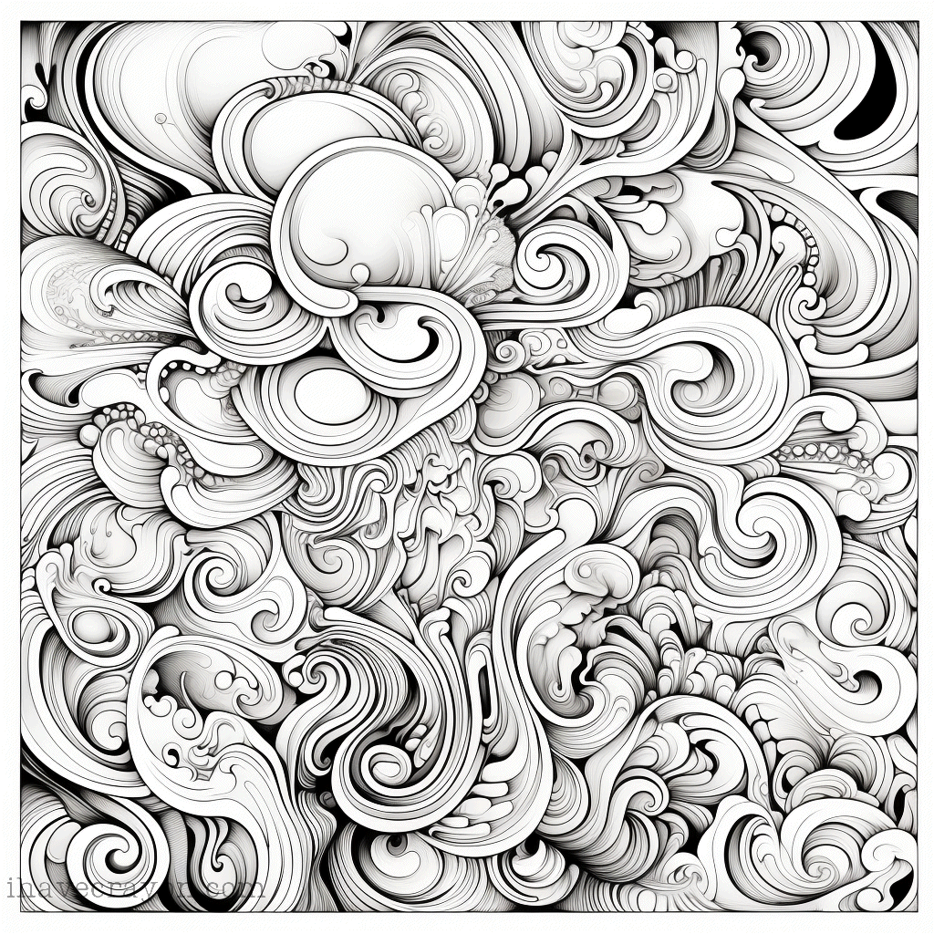 IHC Free Abstract Art For Adults Coloring Pages 0010