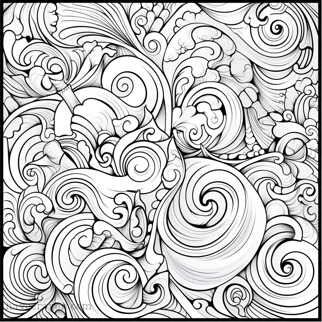IHC Free Abstract Art For Adults Coloring Pages 0018