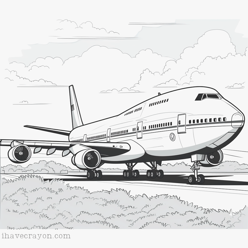 IHC Free Air Force One Coloring Pages 0003