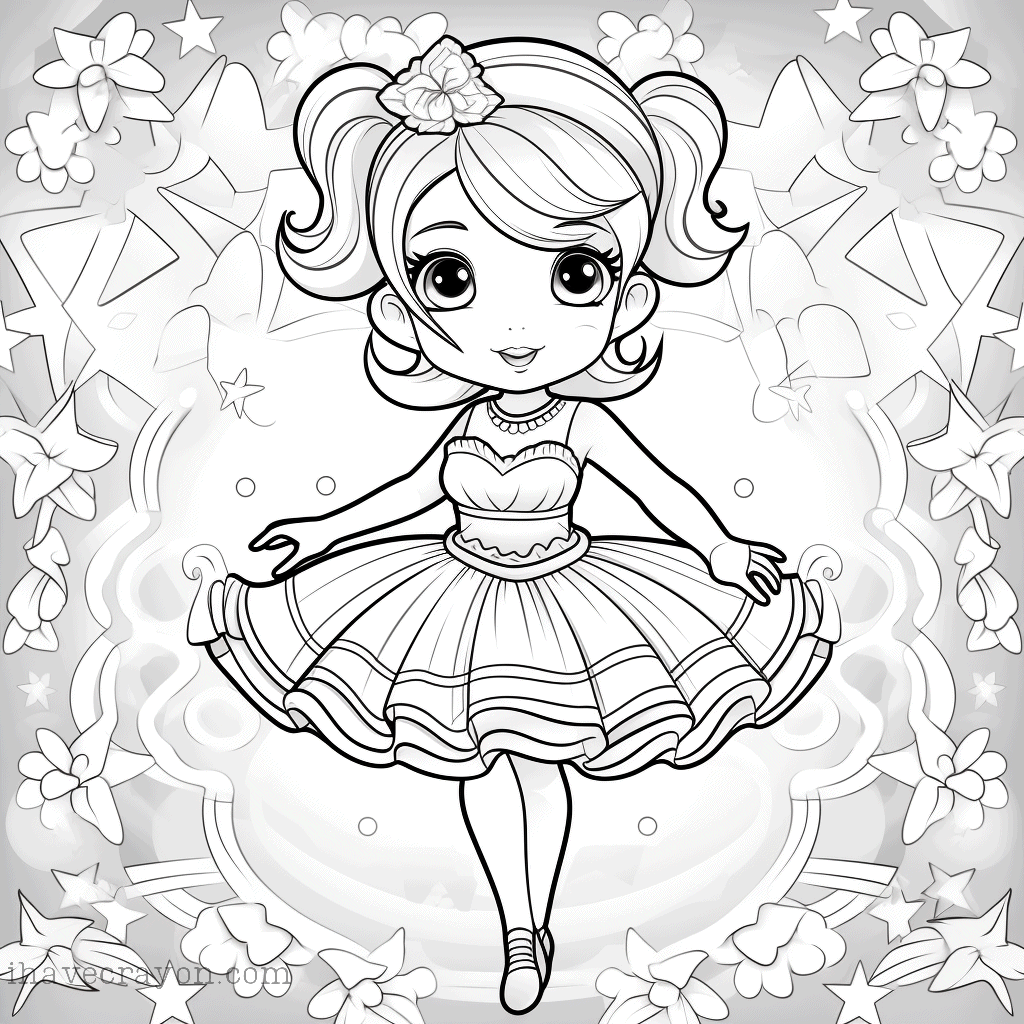 IHC Free Ballerina Coloring Pages 002