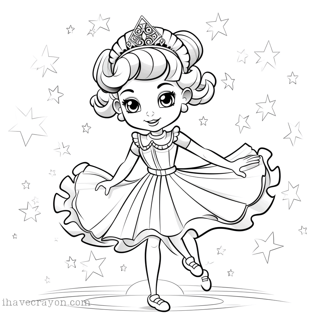 IHC Free Ballerina Coloring Pages 003