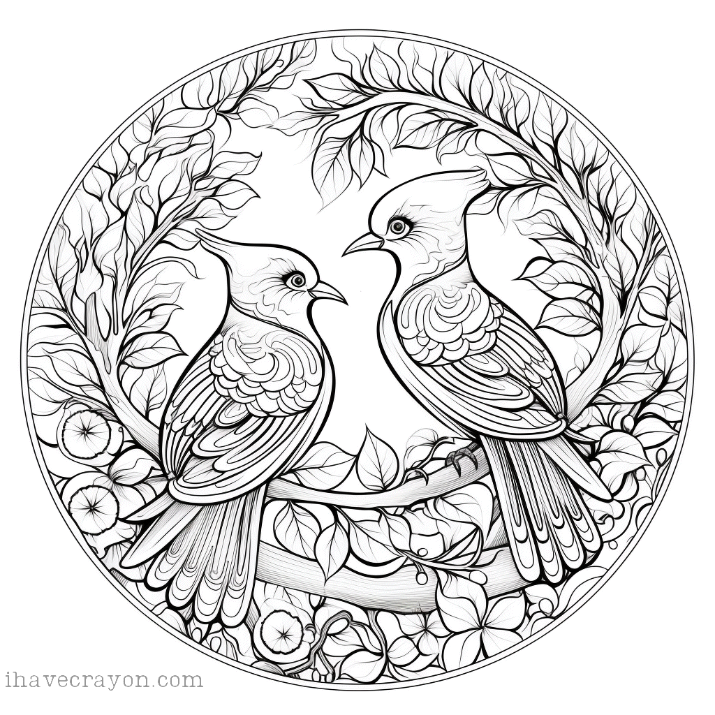 IHC Free Bird Madalas Coloring Pages 0001