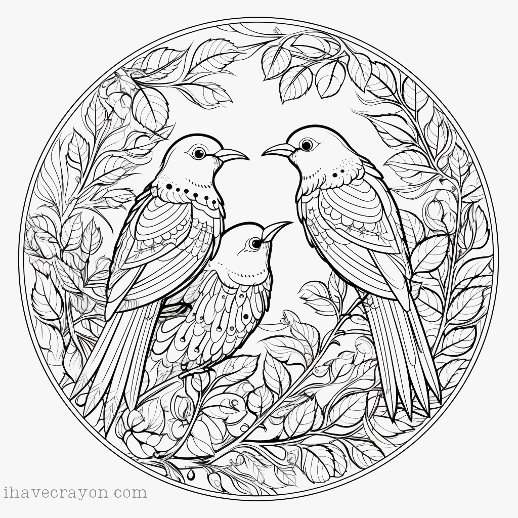 IHC Free Bird Madalas Coloring Pages 0002