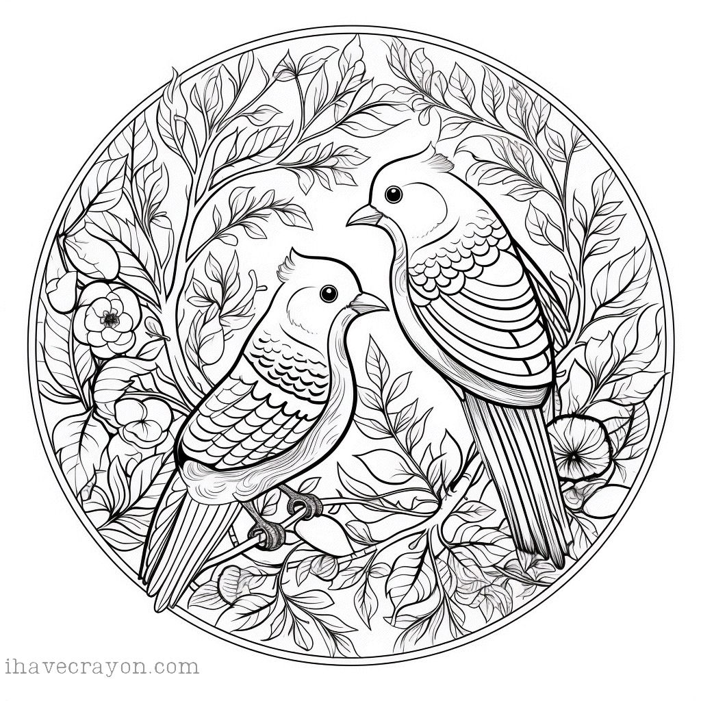 IHC Free Bird Madalas Coloring Pages 0003