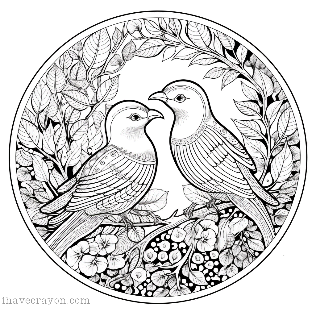 IHC Free Bird Madalas Coloring Pages 0004