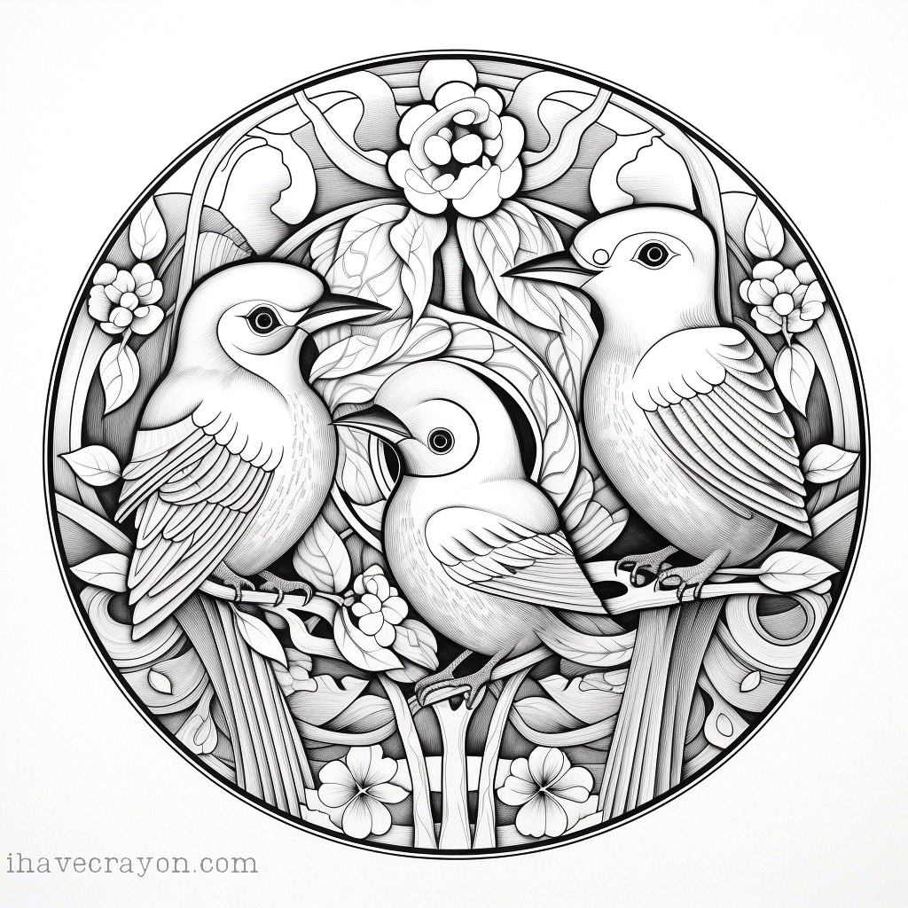 IHC Free Bird Madalas Coloring Pages 0005