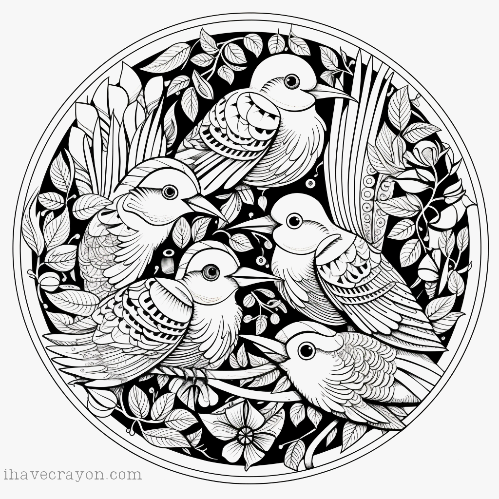 IHC Free Bird Madalas Coloring Pages 0006