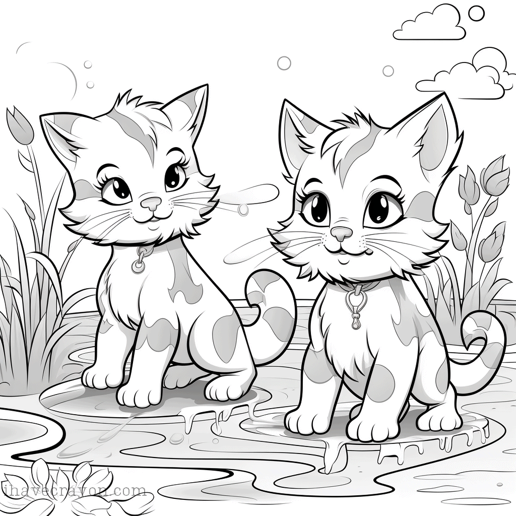 IHC Free Cats Coloring Pages0004