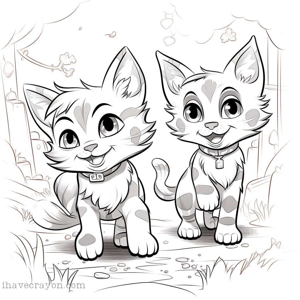 IHC Free Cats Coloring Pages0005