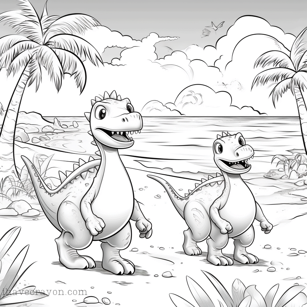 IHC Free Dinosaurs Coloring Pages0018