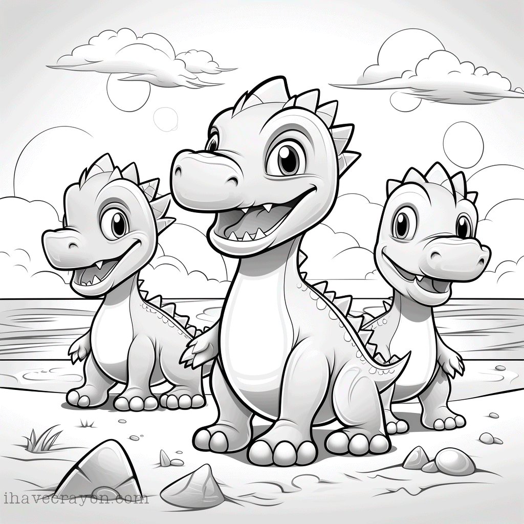 IHC Free Dinosaurs Coloring Pages0019