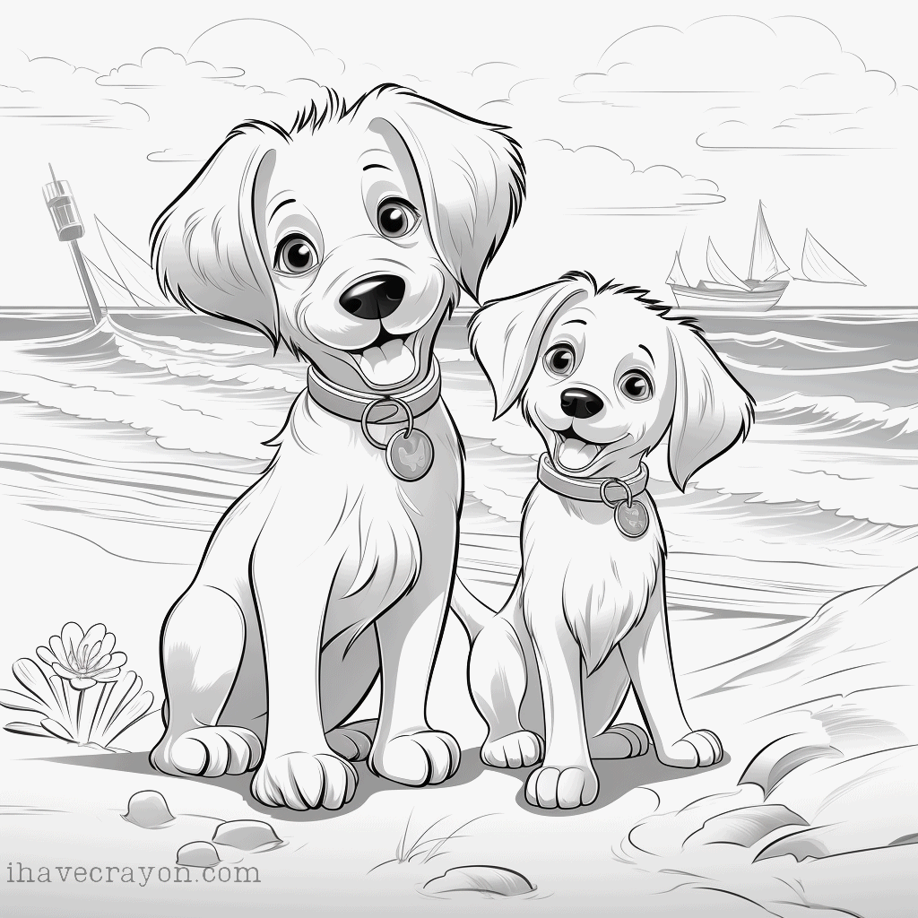 IHC Free Dogs Coloring Pages0003