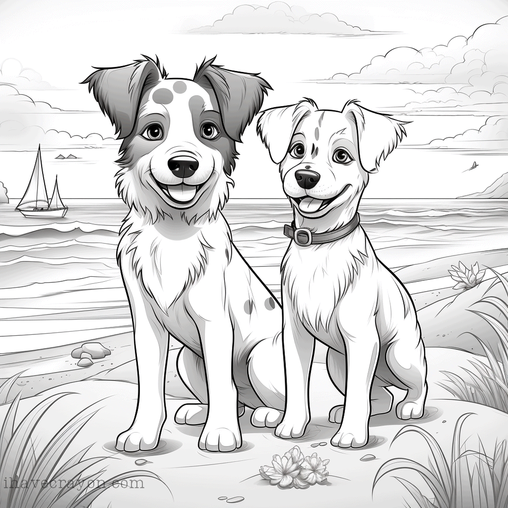 IHC Free Dogs Coloring Pages0004
