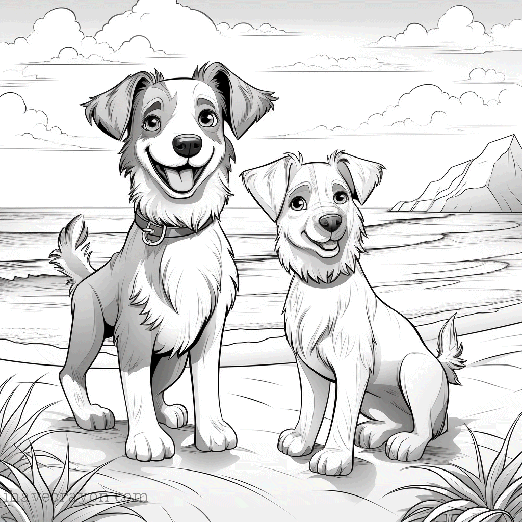 IHC Free Dogs Coloring Pages0009