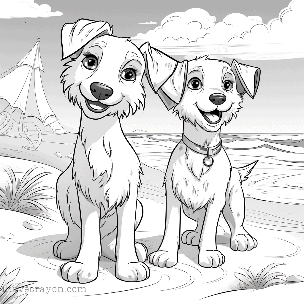 IHC Free Dogs Coloring Pages0014