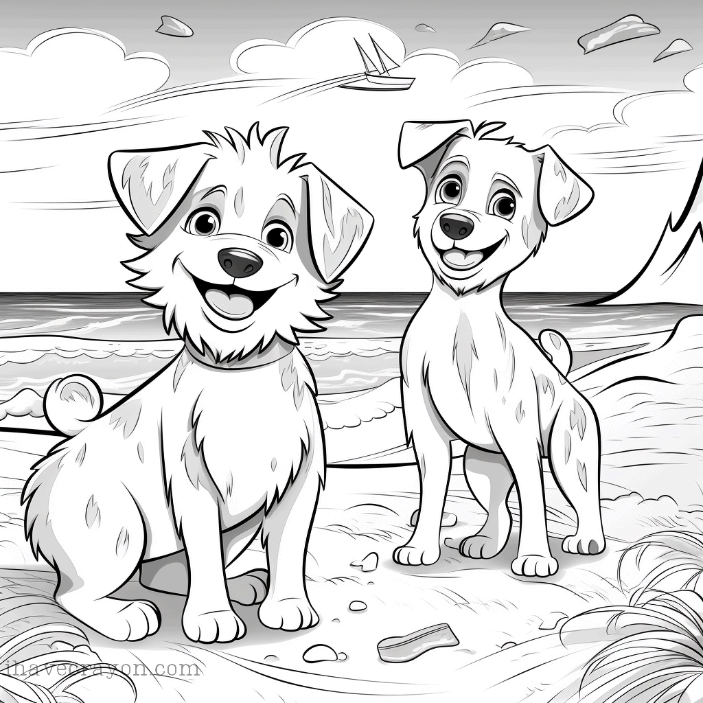 IHC Free Dogs Coloring Pages0018