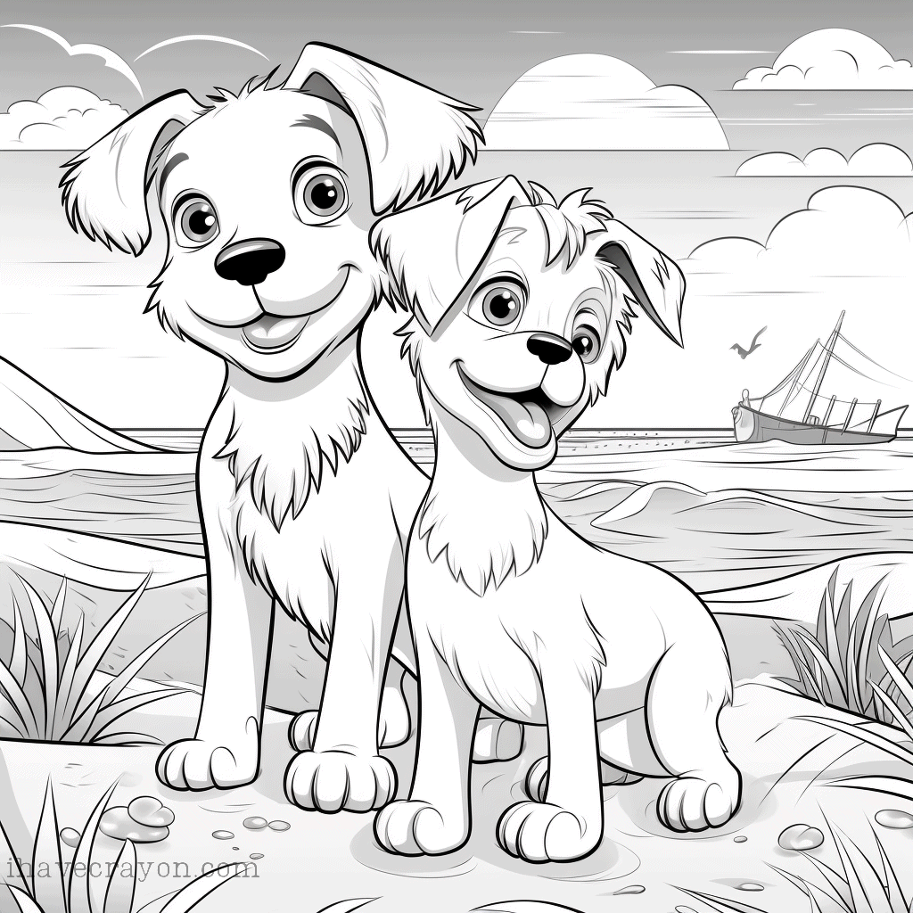 IHC Free Dogs Coloring Pages0019