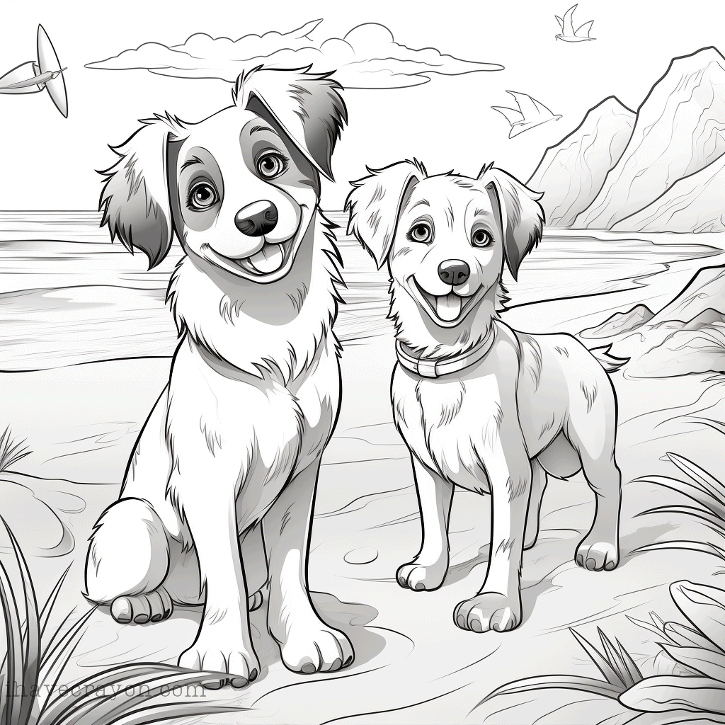 IHC Free Dogs Coloring Pages0021