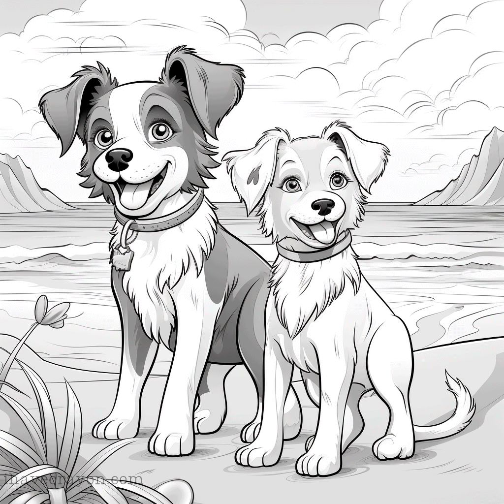 IHC Free Dogs Coloring Pages0024