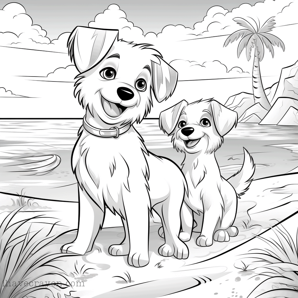 IHC Free Dogs Coloring Pages0025