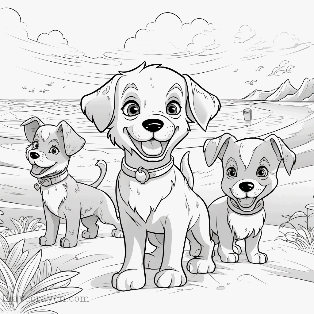 IHC Free Dogs Coloring Pages0028