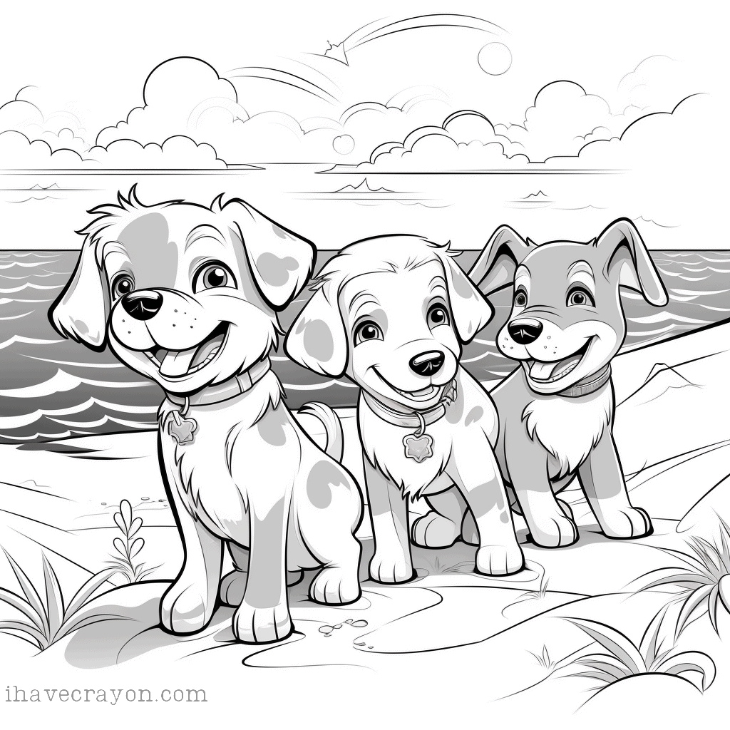 IHC Free Dogs Coloring Pages0029