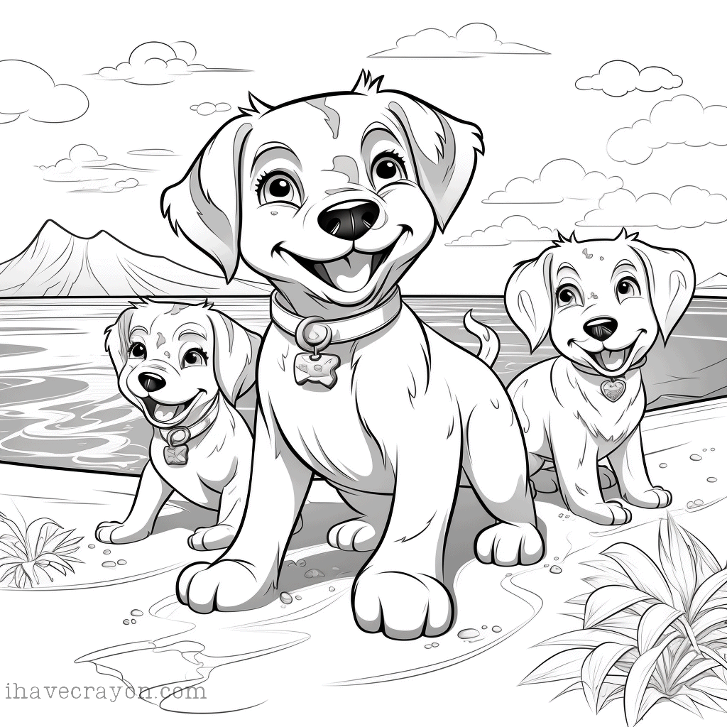 IHC Free Dogs Coloring Pages0032