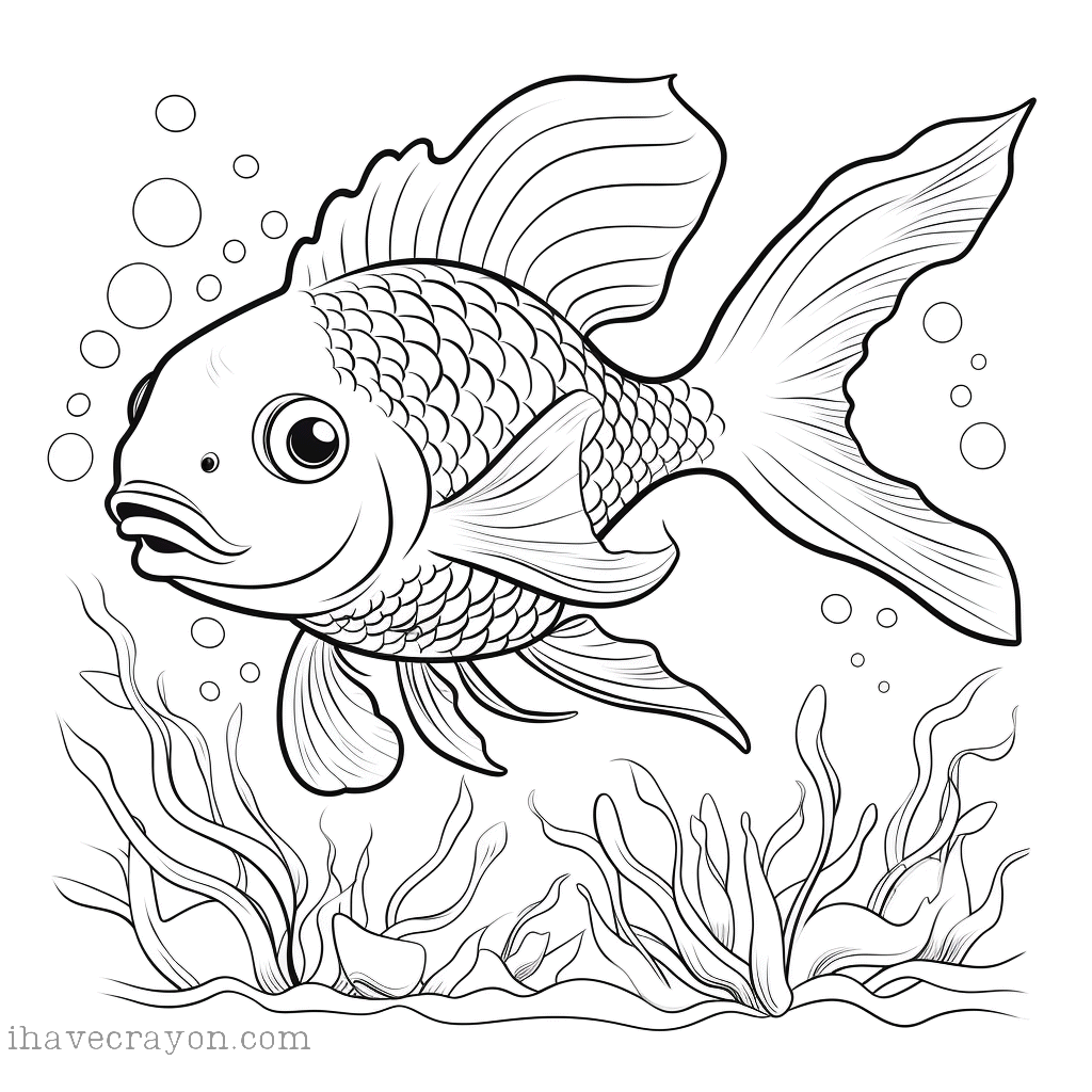 IHC Free Fish Coloring Pages 004