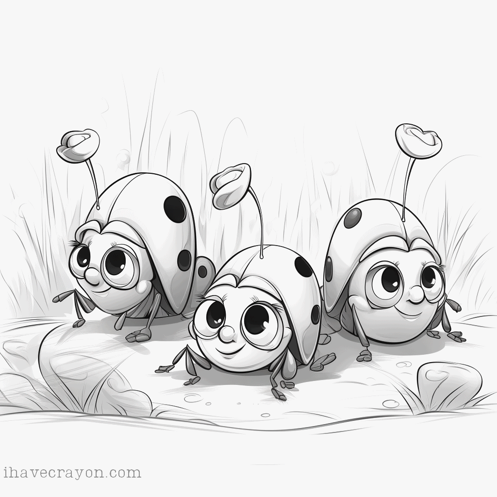 IHC Free Ladybug Coloring Pages 001