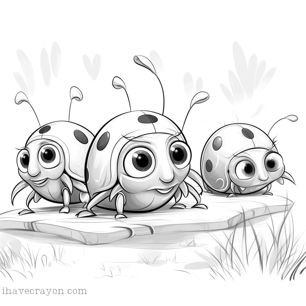 IHC Free Ladybug Coloring Pages 003