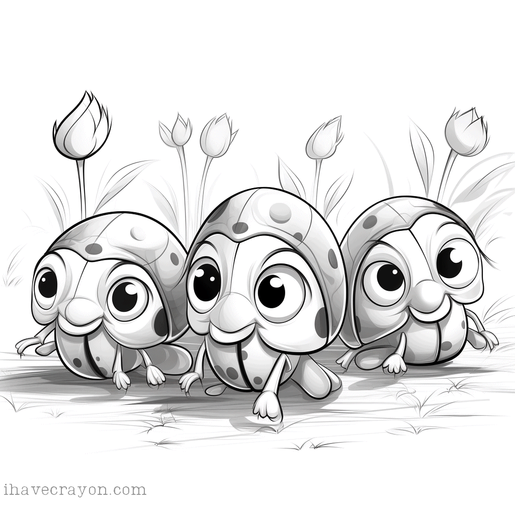 IHC Free Ladybug Coloring Pages 004