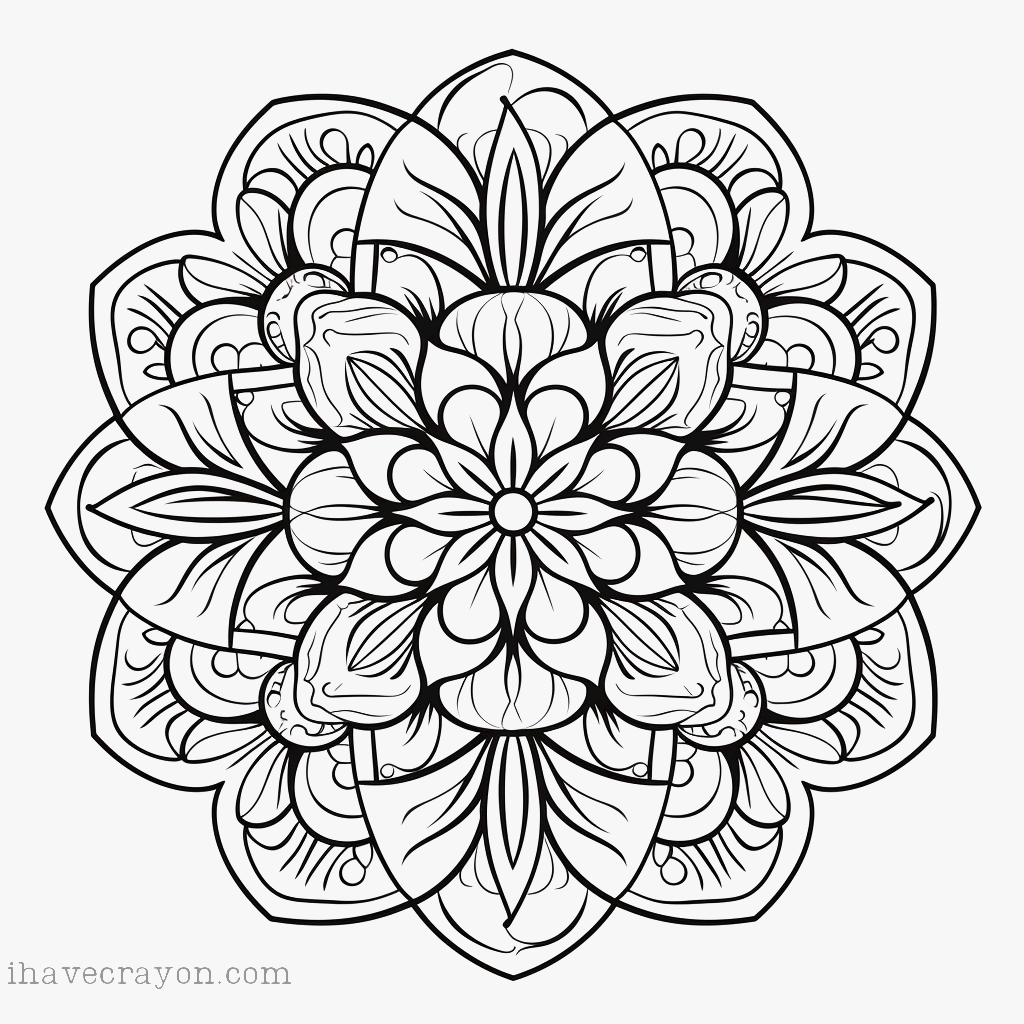 IHC Free Mandalas Coloring Pages 0003