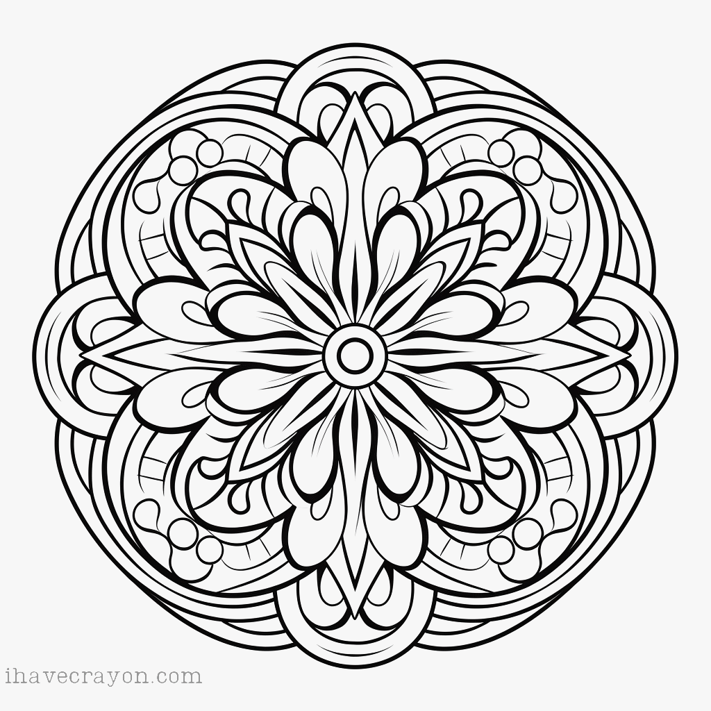 IHC Free Mandalas Coloring Pages 0004