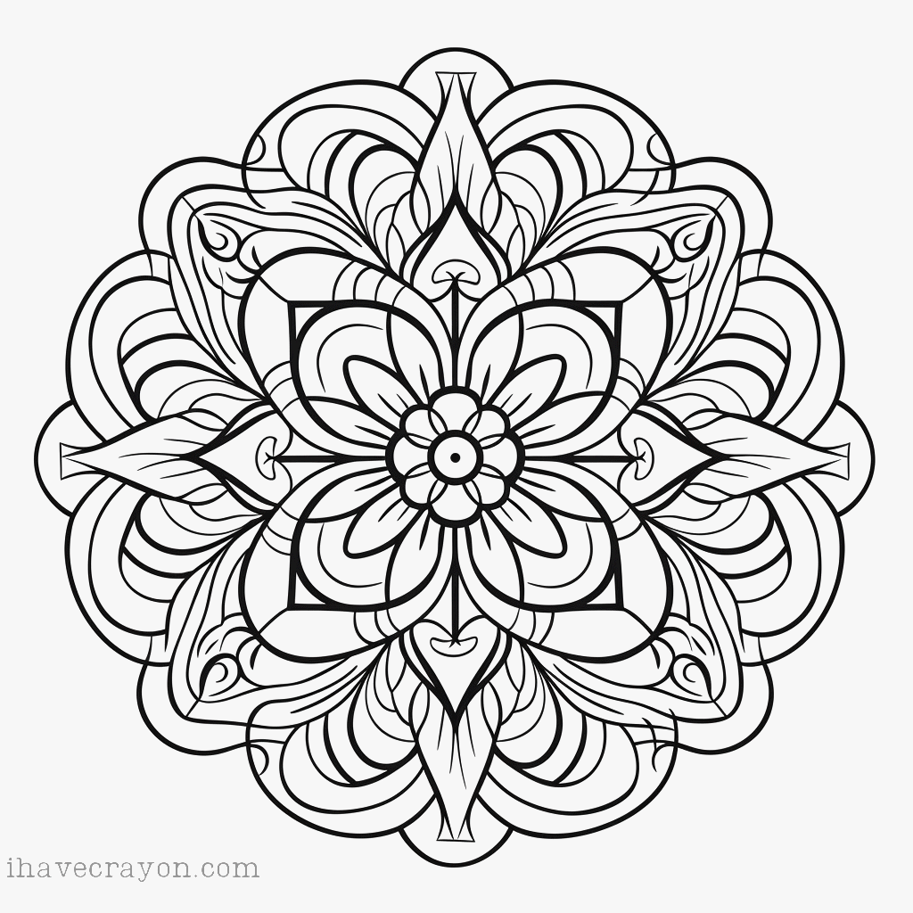 IHC Free Mandalas Coloring Pages 0006