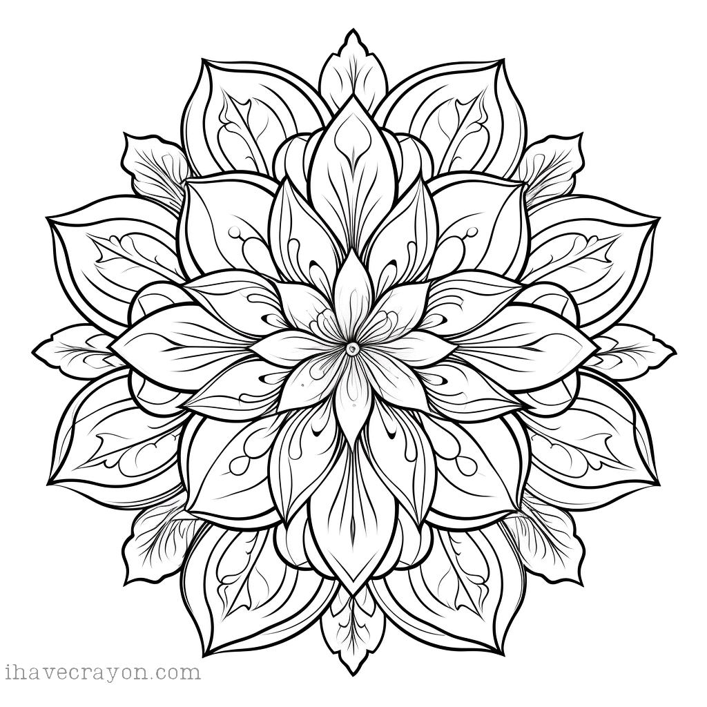 IHC Free Mandalas Coloring Pages 0007