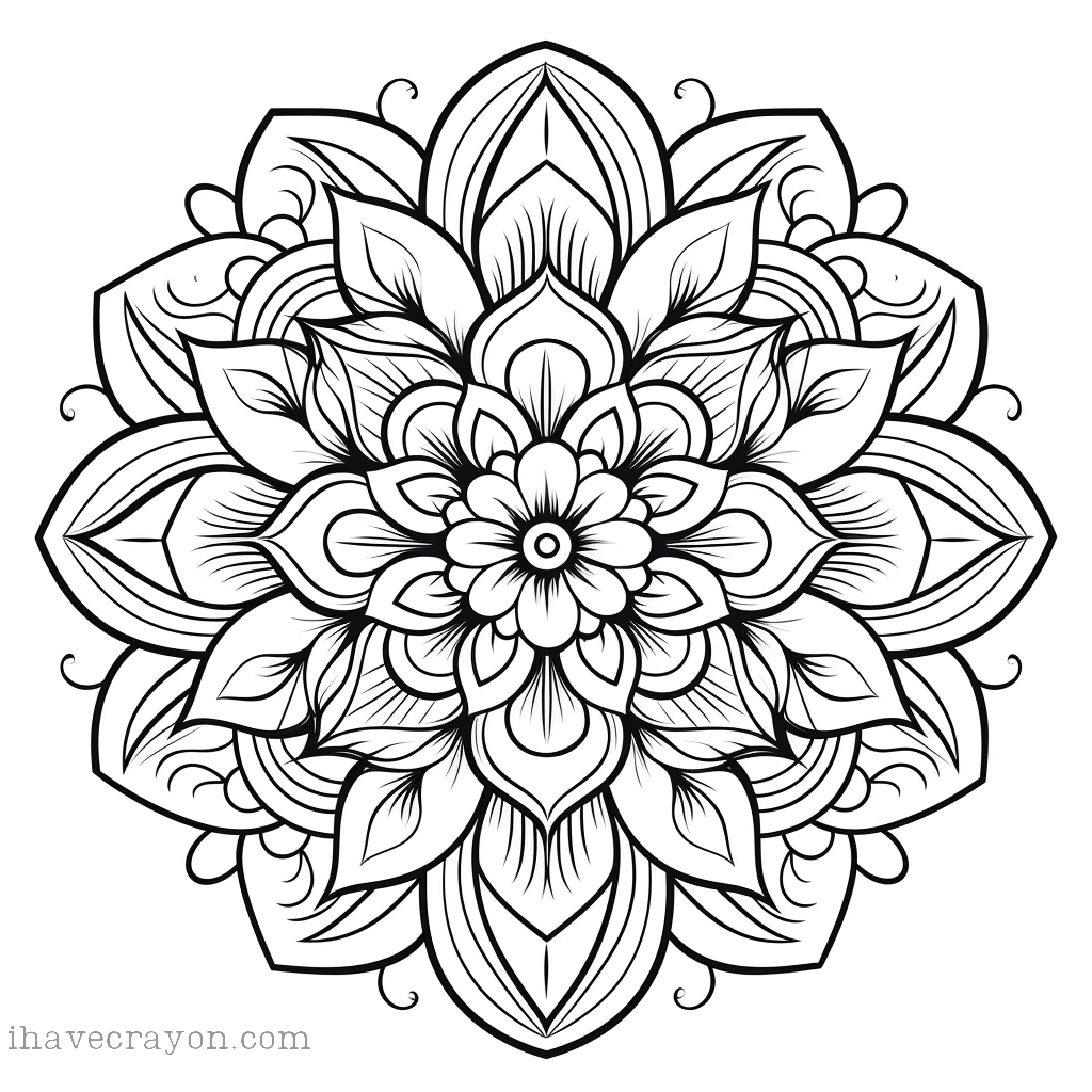 IHC Free Mandalas Coloring Pages 0008