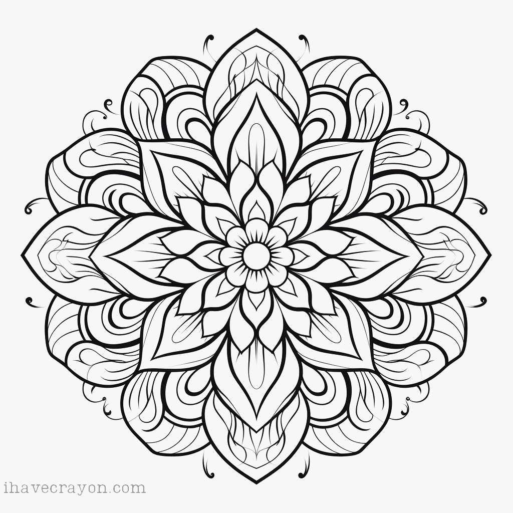 IHC Free Mandalas Coloring Pages 0009