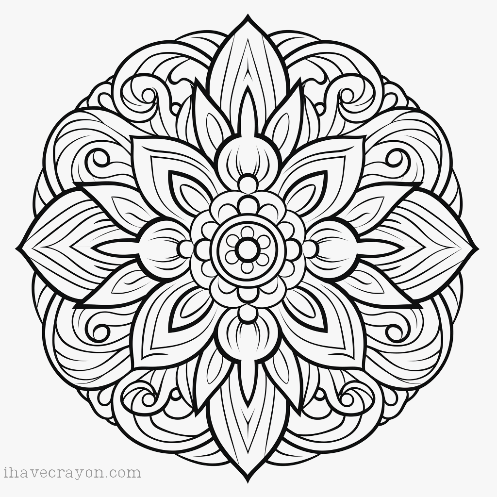 IHC Free Mandalas Coloring Pages 0010