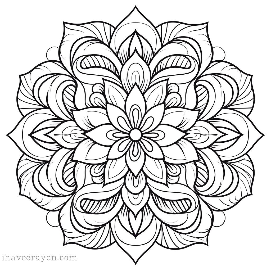 IHC Free Mandalas Coloring Pages 0012